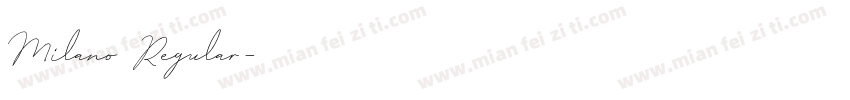 Milano Regular字体转换